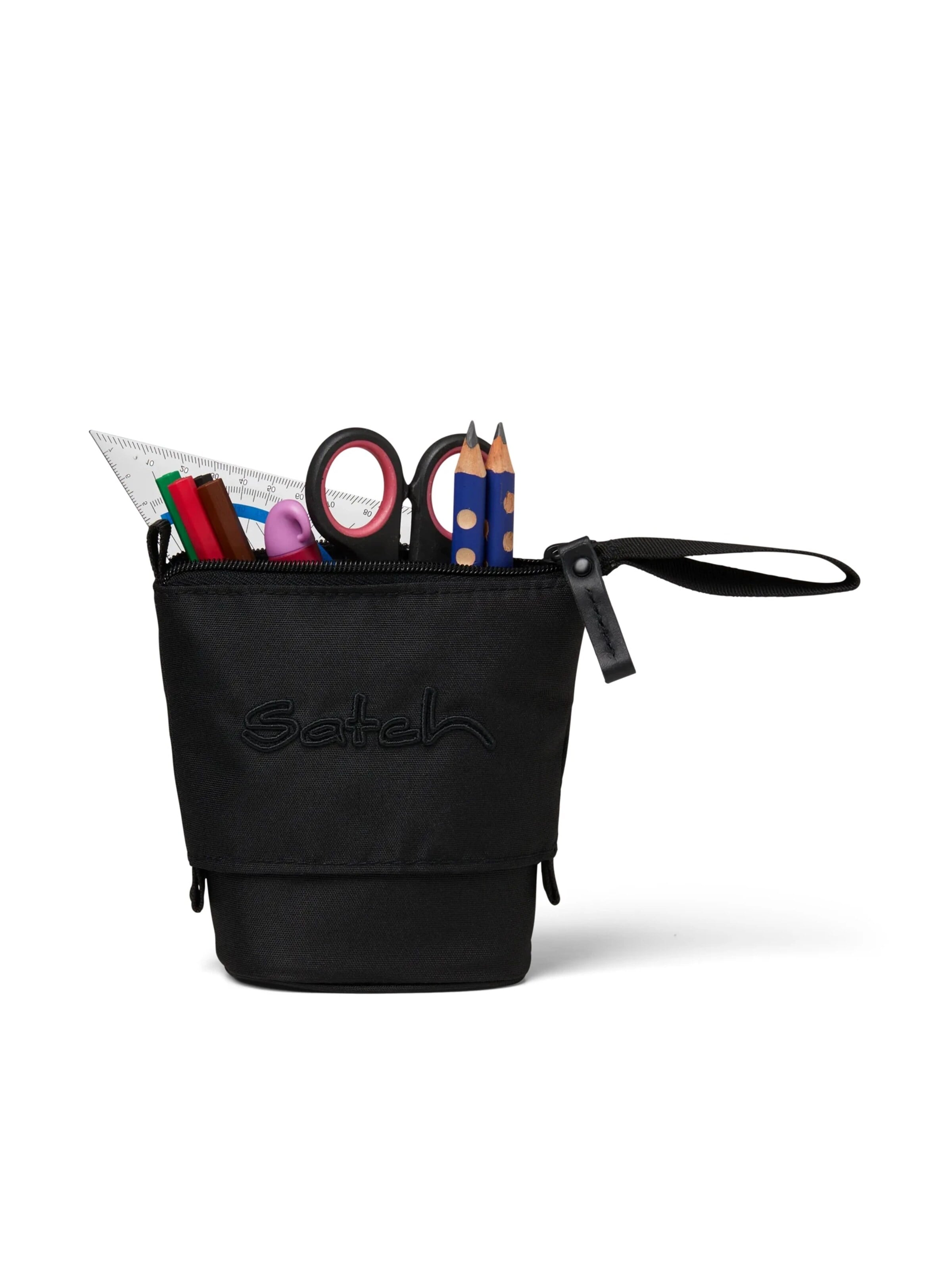 Satch Tasche 'Federmäppchen Pencil Slider'‌‌‌‌‌‌‌‌‌ in Grau: Vorderseite