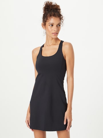 Girlfriend Collective Sports Dress 'PALOMA' in Black: front