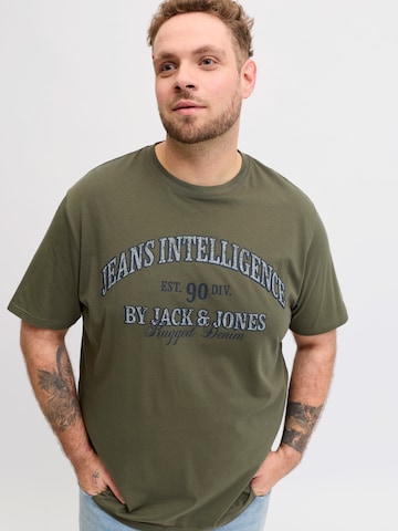 Jack & Jones Plus Póló 'JJEDenver' - zöld