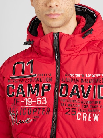 CAMP DAVID Χειμερινό μπουφάν σε κόκκινο