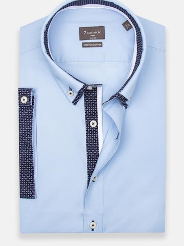 Slim fit Camicia business di 7Camicie in blu