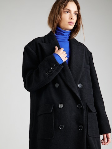 Warehouse Between-seasons coat 'Crombie' in Black