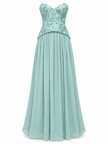 Ombre Abendkleid‌‌ in Grün: Vorderseite