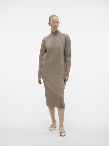 VERO MODA Knit dress 'VMKaden' in Brown