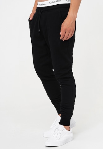 INDICODE JEANS Tapered Pants 'Eberline' in Black