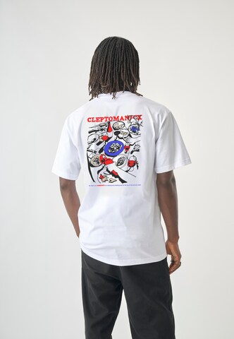 Cleptomanicx Shirt 'Cuisine' in Wit