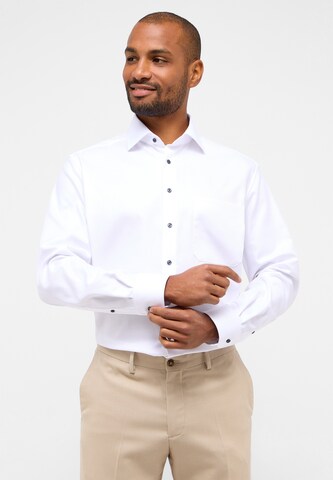 ETERNA Comfort fit Button Up Shirt in White: front