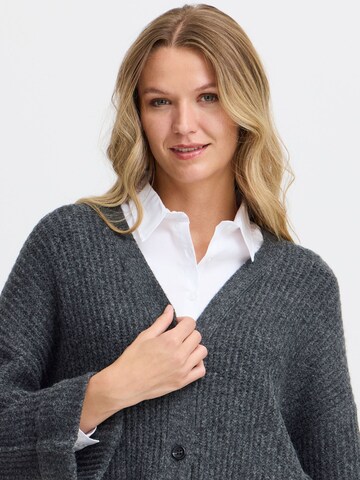 Fransa Knit Cardigan 'Beverly 3' in Grey