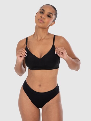 Smilodox Bralette Sports bra 'Nysa' in Black: front