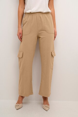 Loosefit Pantalon Kaffe en beige : devant