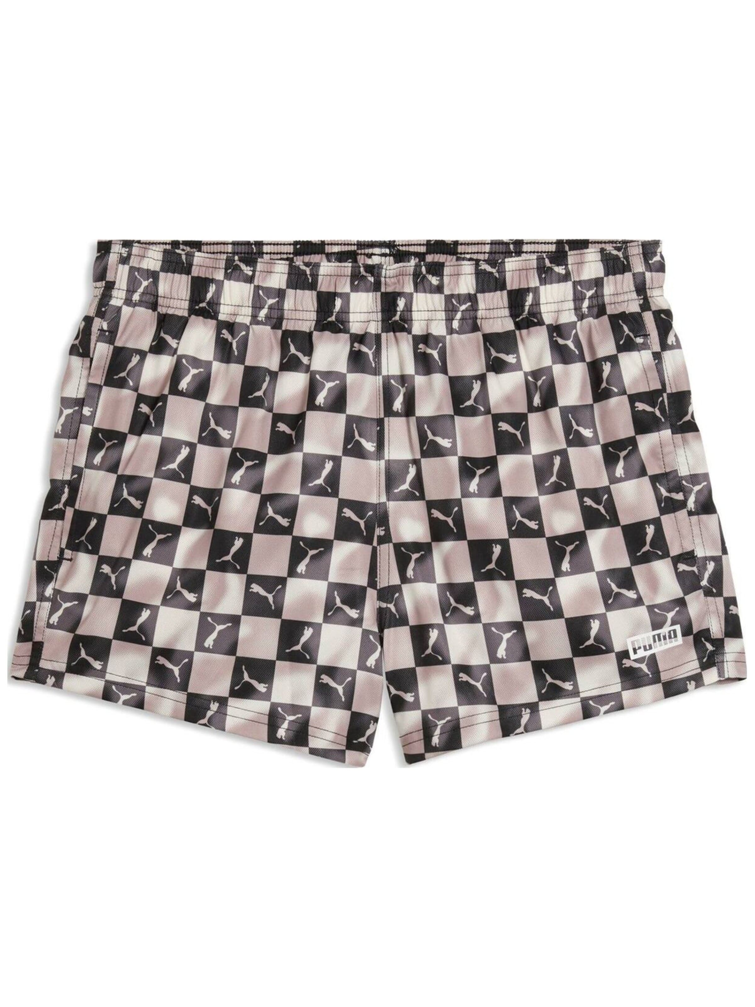 regular Pantaloni sportivi 'Puma Swim Men Printed Cat Short Shorts' di PUMA in nero