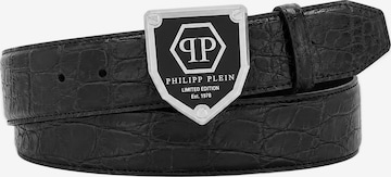 Philipp Plein Belt 'Hexagon' in Black: front