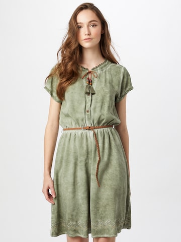 Robe-chemise Eight2Nine en vert : devant