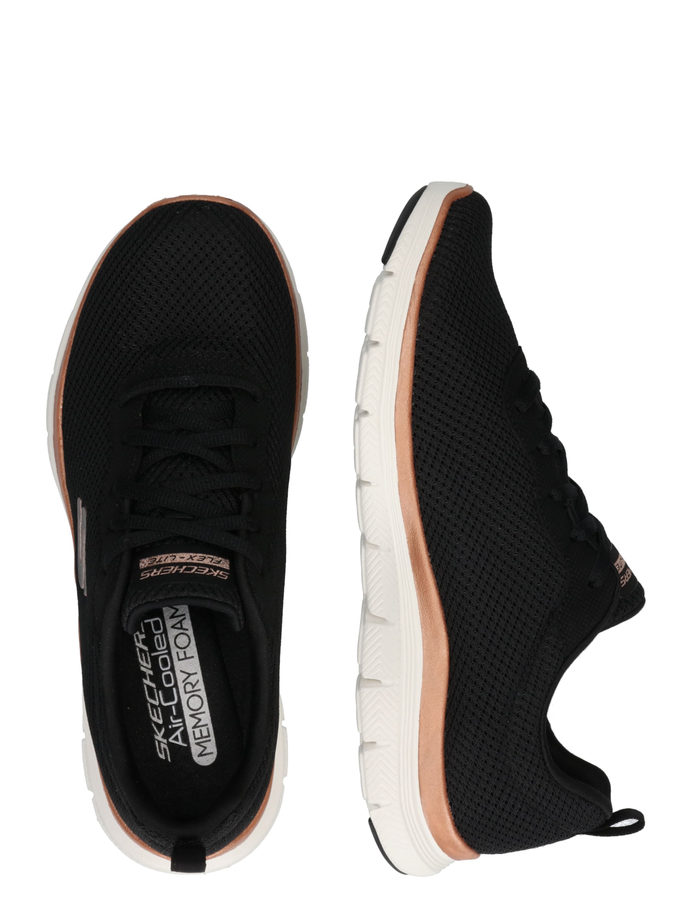 Baskets basses 'Flex Appeal 4.0' SKECHERS en noir