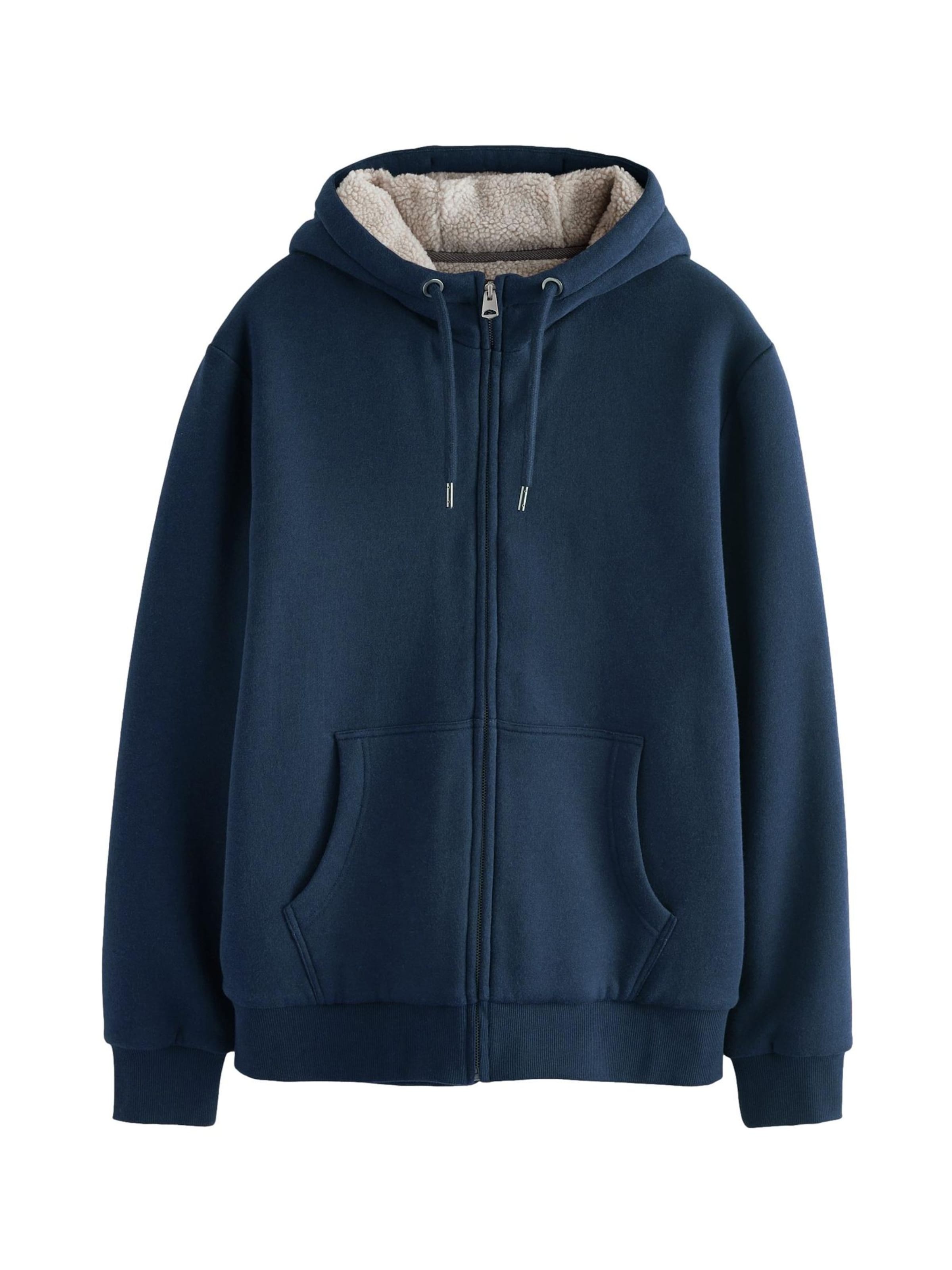 Next Tepláková bunda - Modrá: predná strana