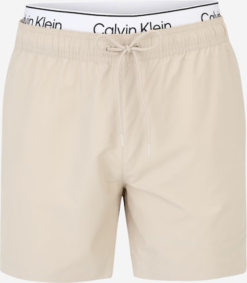 Calvin Klein Swimwear Zwemshorts in Beige: voorkant