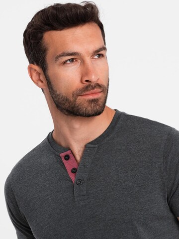 Ombre Shirt in Schwarz
