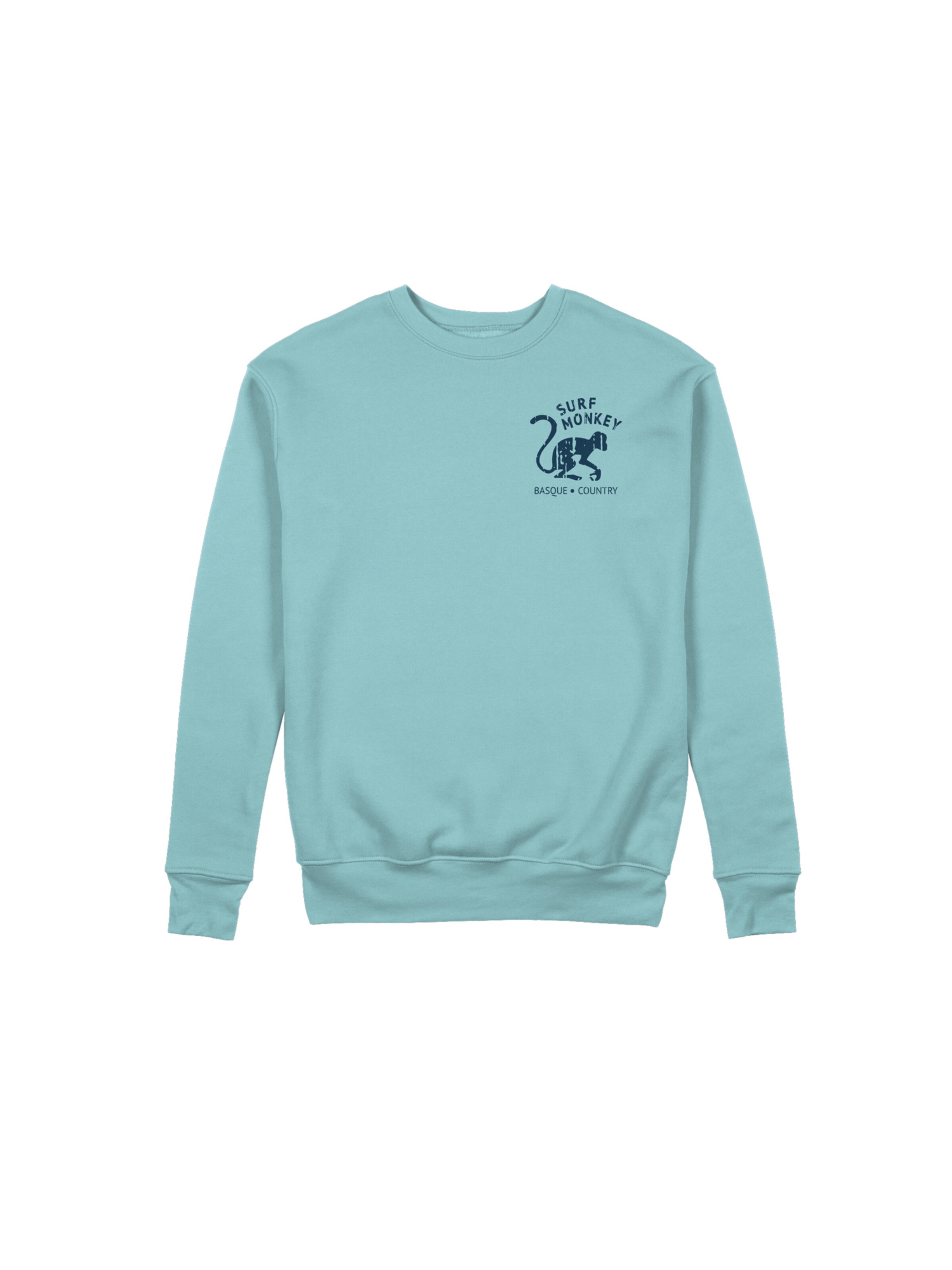 Sweat-shirt 'Rette das Ozean' Surf Monkey en bleu