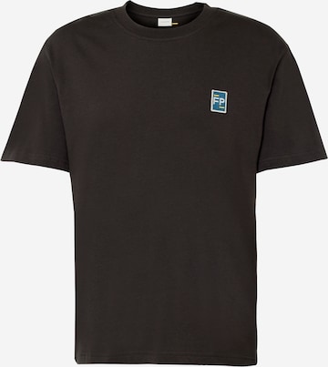 Filling Pieces Shirt 'Pavement' in Black: front