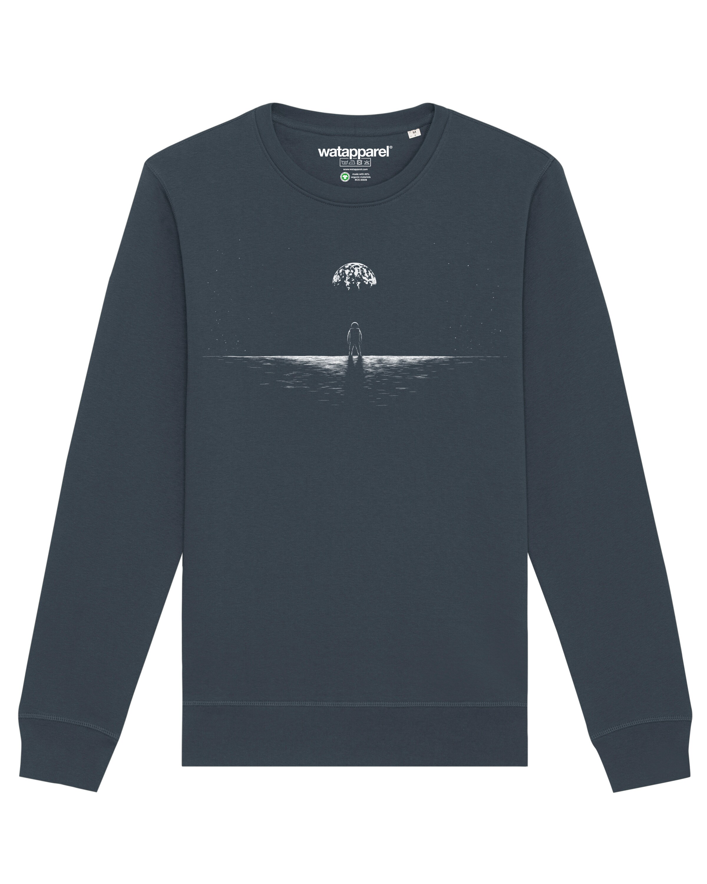 Sweat-shirt ' Lost in space ' Watapparel en gris : devant
