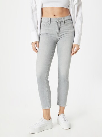 Coupe slim Jean 'ROXANNE' 7 for all mankind en gris : devant