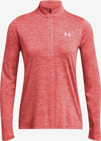 UNDER ARMOUR Athletic Sweater 'Tech Twist' in Red: front