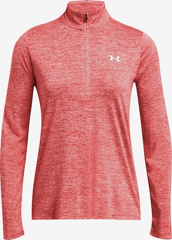 UNDER ARMOUR Athletic Sweater 'Tech Twist' in Red: front