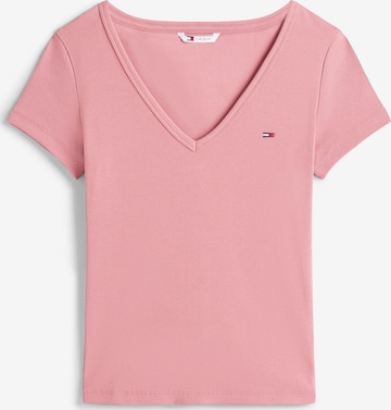 Maglietta 'Essential' di Tommy Jeans in rosa: frontale