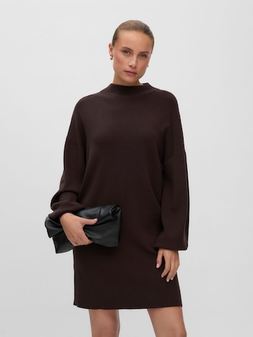 VERO MODA - Vestido de punto 'VMNancy' en marrón: frente