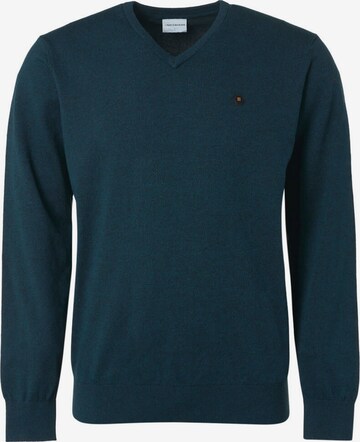 No Excess Sweater in Blue: front