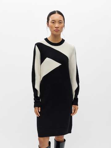 OBJECT - Vestido de punto 'OBJRAY' en negro: frente