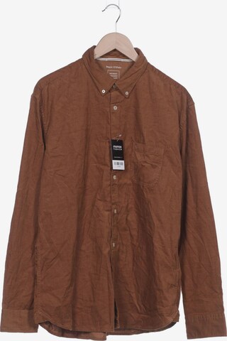 Marc O'Polo Button Up Shirt in XXL in Brown: front