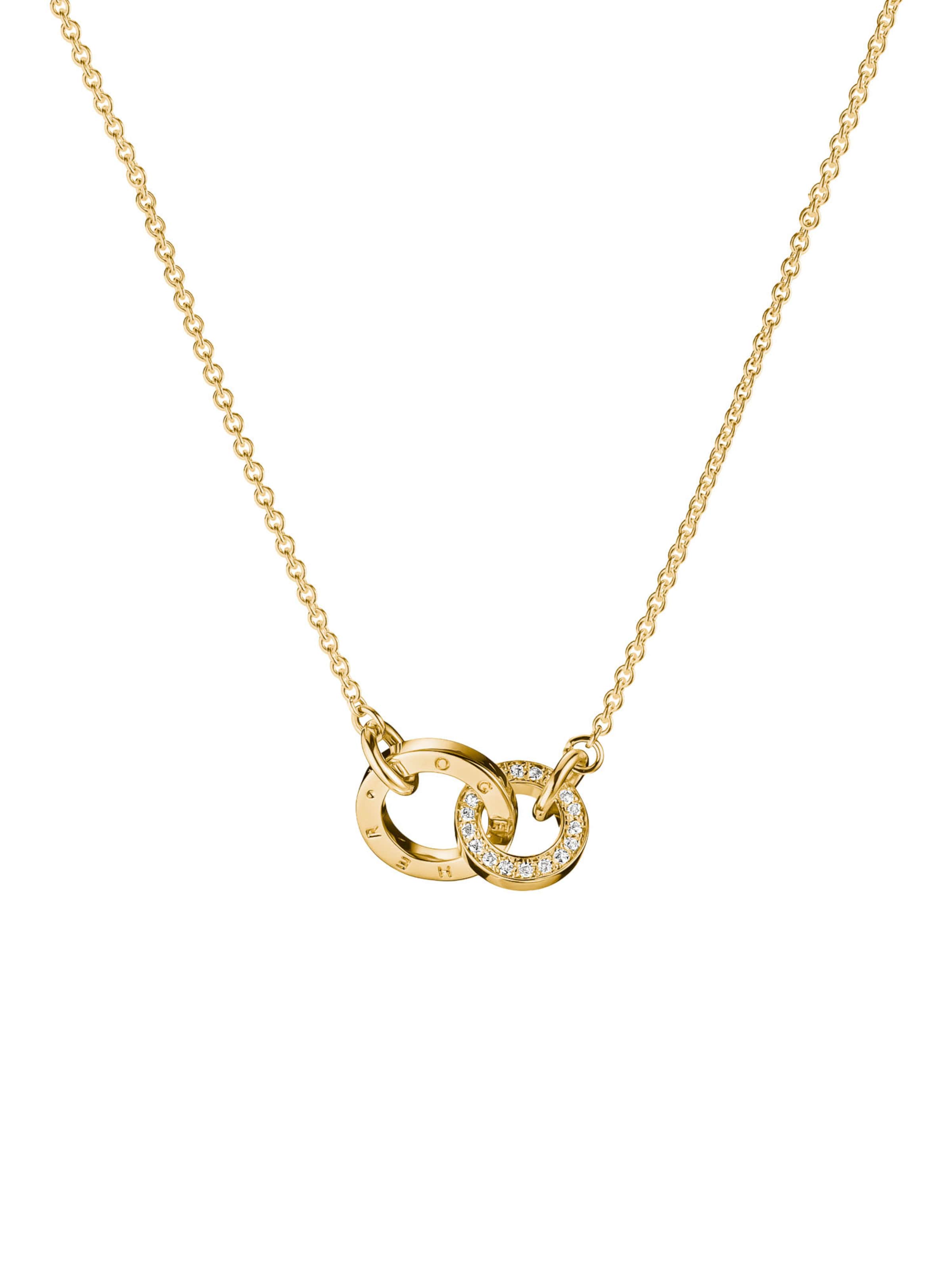 Thomas Sabo Necklace in 45 in Gold / White, Item view