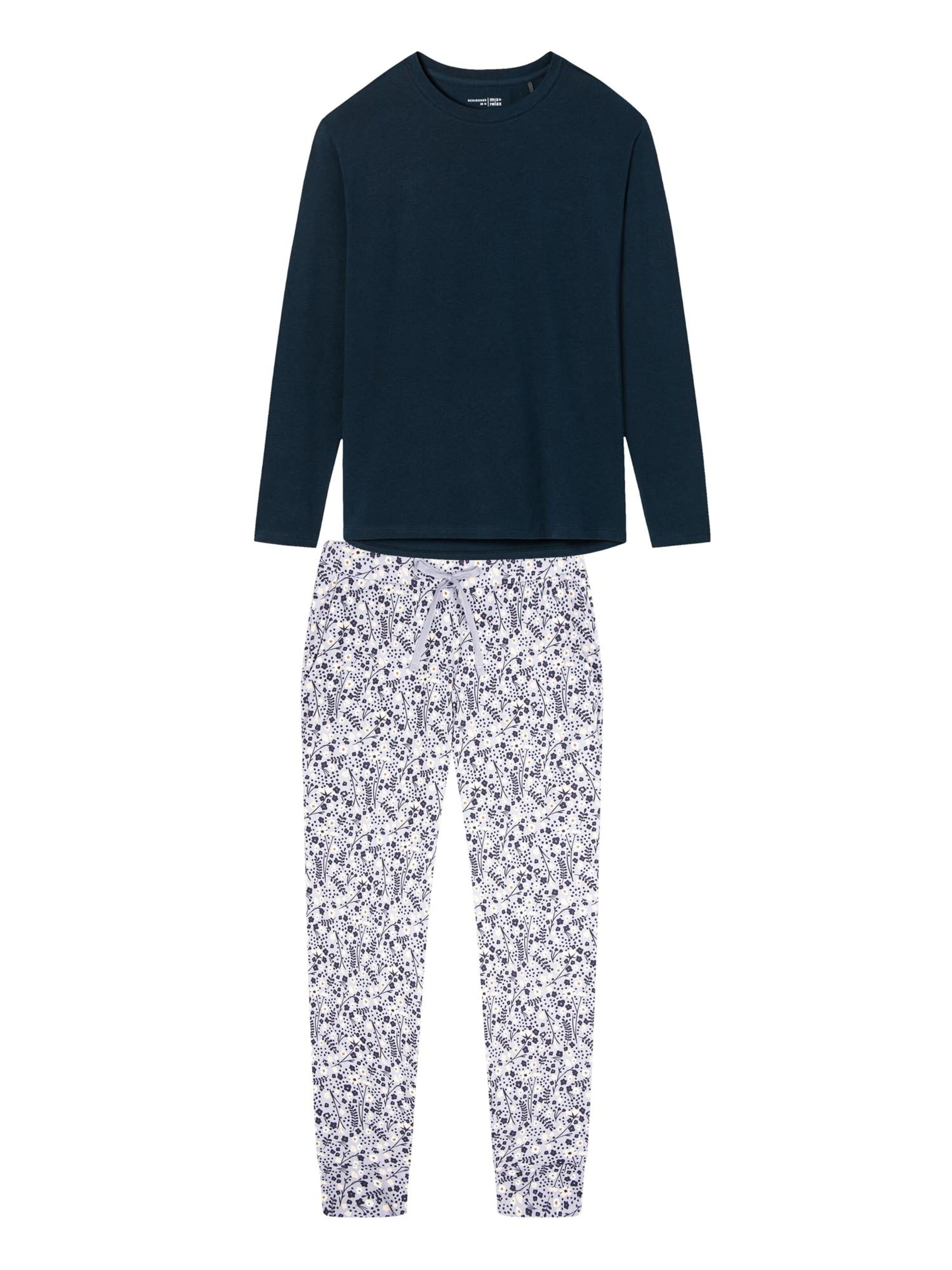 SCHIESSER Pyjama 'Mix & Relax'‌‌‌ in XS/Regular in dunkelblau, Produktansicht