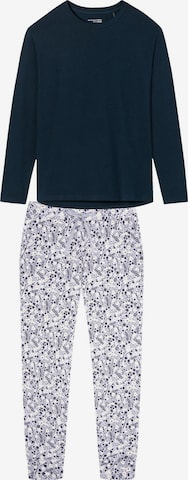 SCHIESSER Pajama 'Mix & Relax' in Blue: front