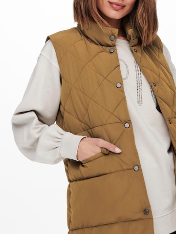 Gilet 'Stacy' ONLY en marron