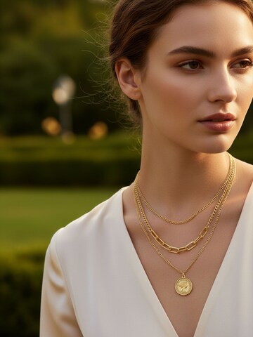 Nemomatheo Kette 'Aurelia Münze' in Gold