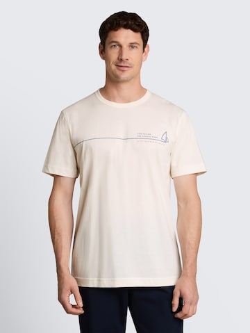 T-Shirt TOM TAILOR en beige : devant