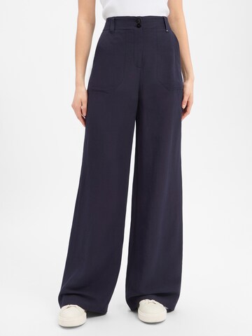 Marc Cain Wide leg Pants 'Waukee' in Blue: front