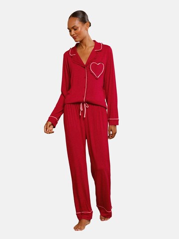 love & roses Pyjamas i rød: forside