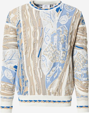 Pull-over Carlo Colucci en beige : devant