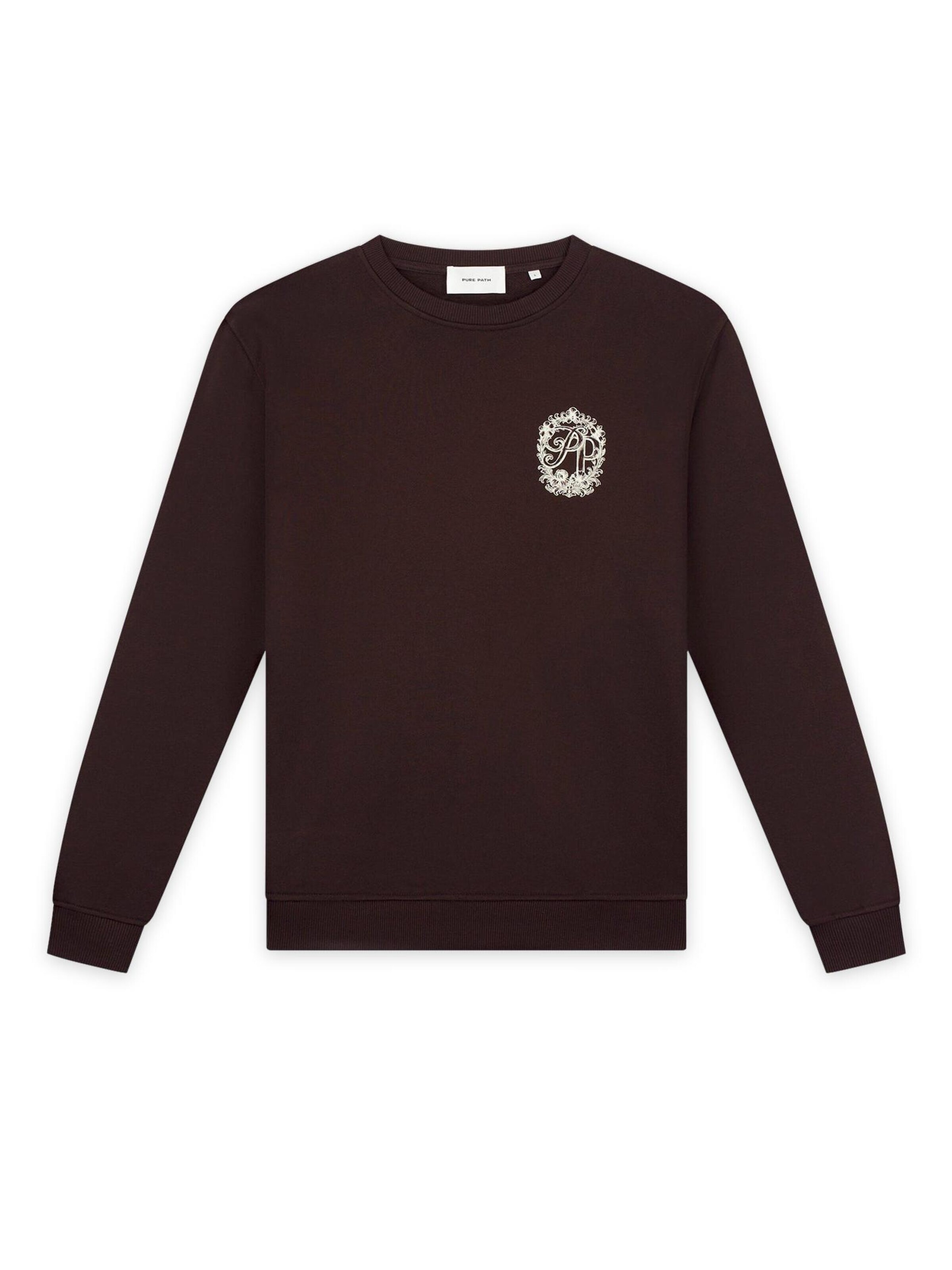 Pure Path Sweatshirt in Brown: front