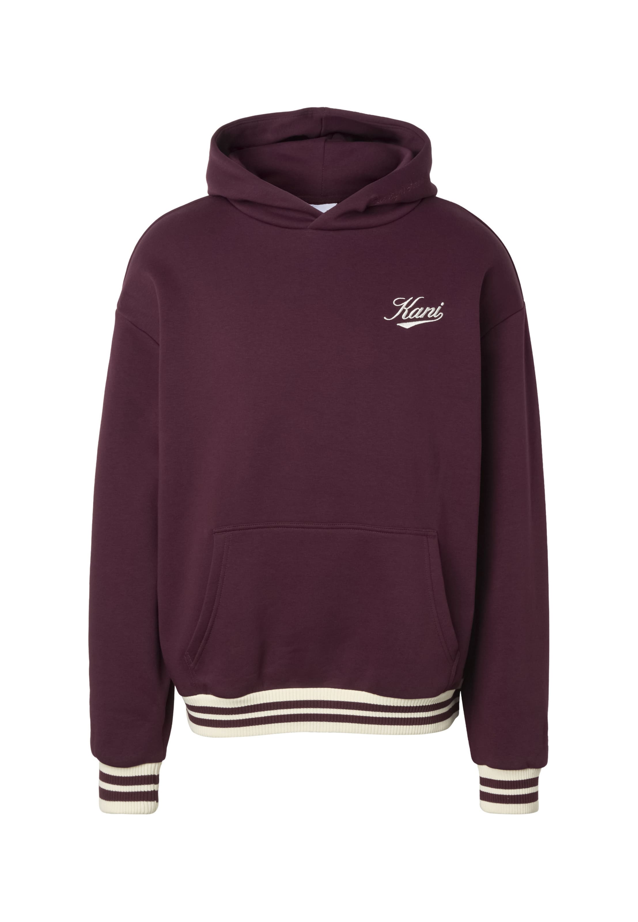 Karl Kani Sweat-shirt en mûre / blanc, Vue avec produit