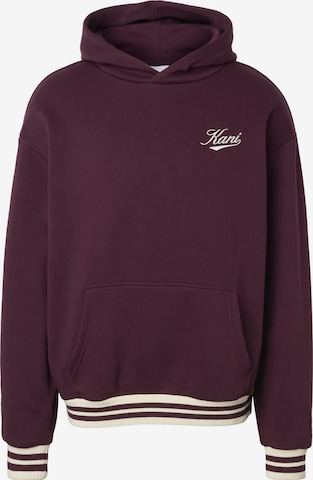 Sweat-shirt Karl Kani en violet : devant