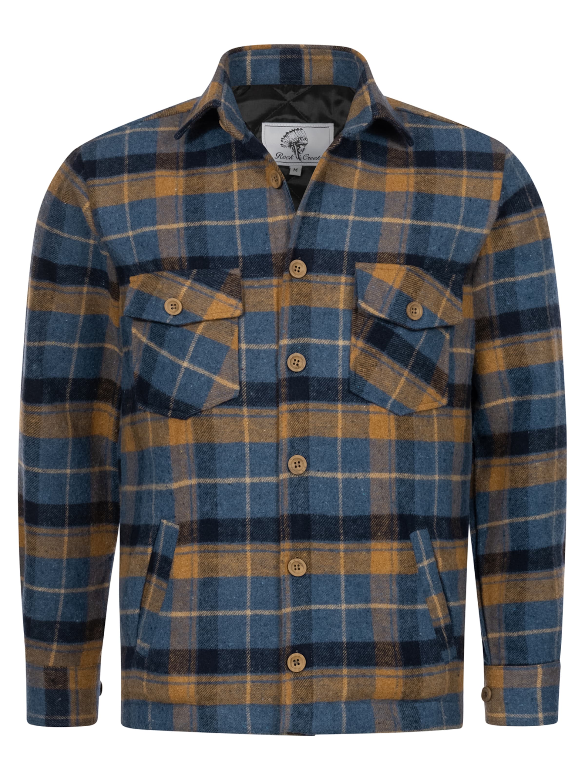 Rock Creek Hemd in Blau: Vorderseite