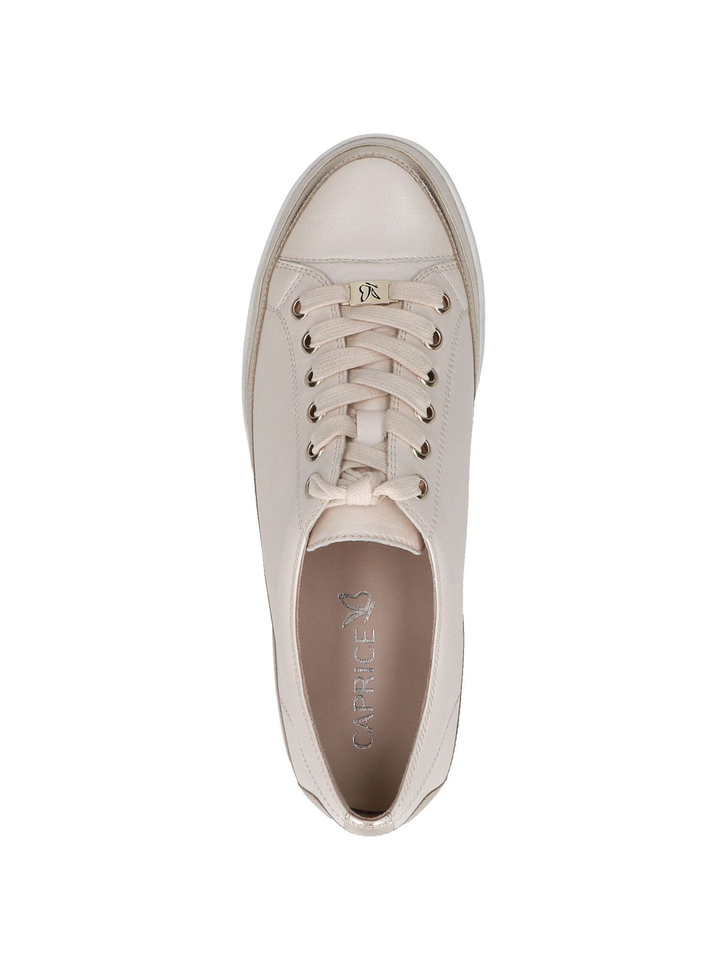 Sneaker bassa 'Ties' di CAPRICE in beige