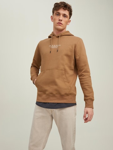 JACK & JONES Sweatshirt 'Archie' in Brown: front