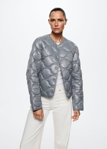 MANGO Between-Season Jacket 'Carrot' in Blue: front