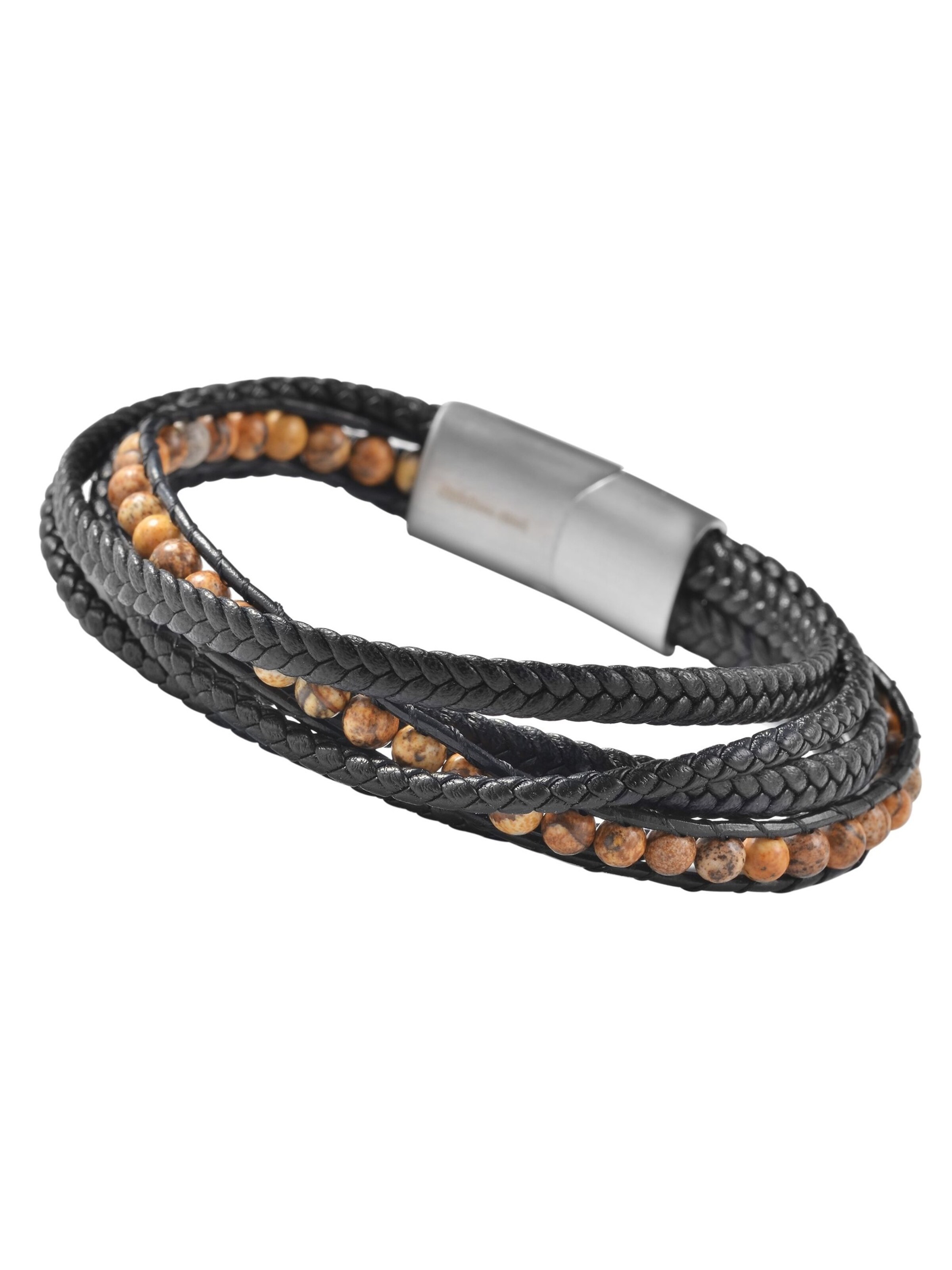 Akzent Bracelet 'Jip, hautverträglich' in Black: front