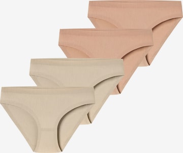Slip ' Invisible Cotton ' SCHIESSER en beige : devant